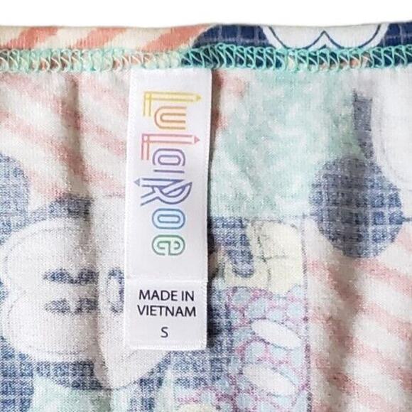 LuLaRoe Womens Size Small Mickey Mouse Geometric Irma Tunic Shirt - Picture 6 of 7